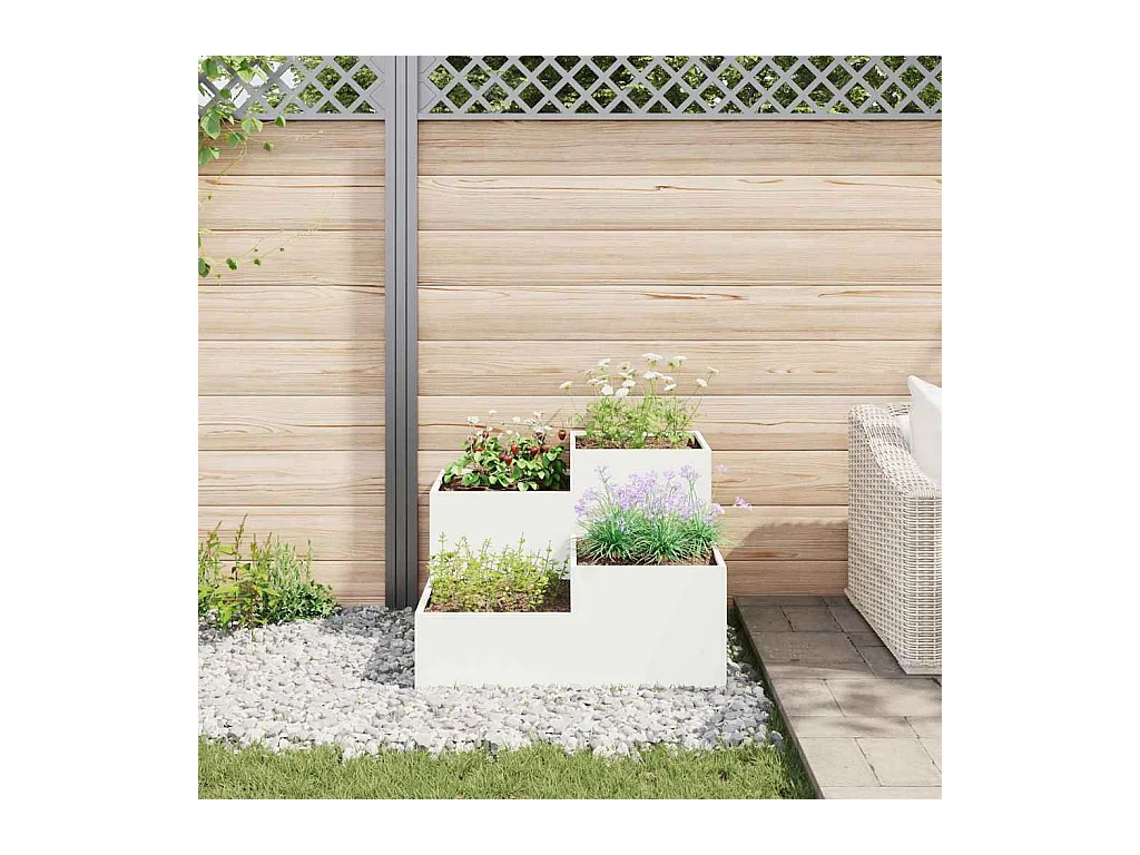 Maceta para Jardín | Jardinera | Macetero 100 x 100 x 60 cm Acero