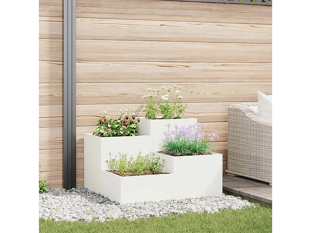 Maceta para Jardín | Jardinera | Macetero 100 x 100 x 60 cm Acero