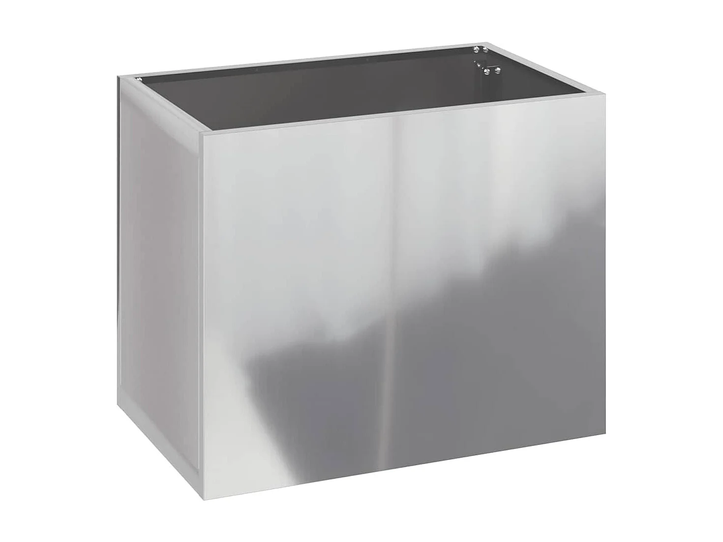 Cache-pot de jardin | Jardinière Argent 50 x 32 x 40 cm Acier galvanisé