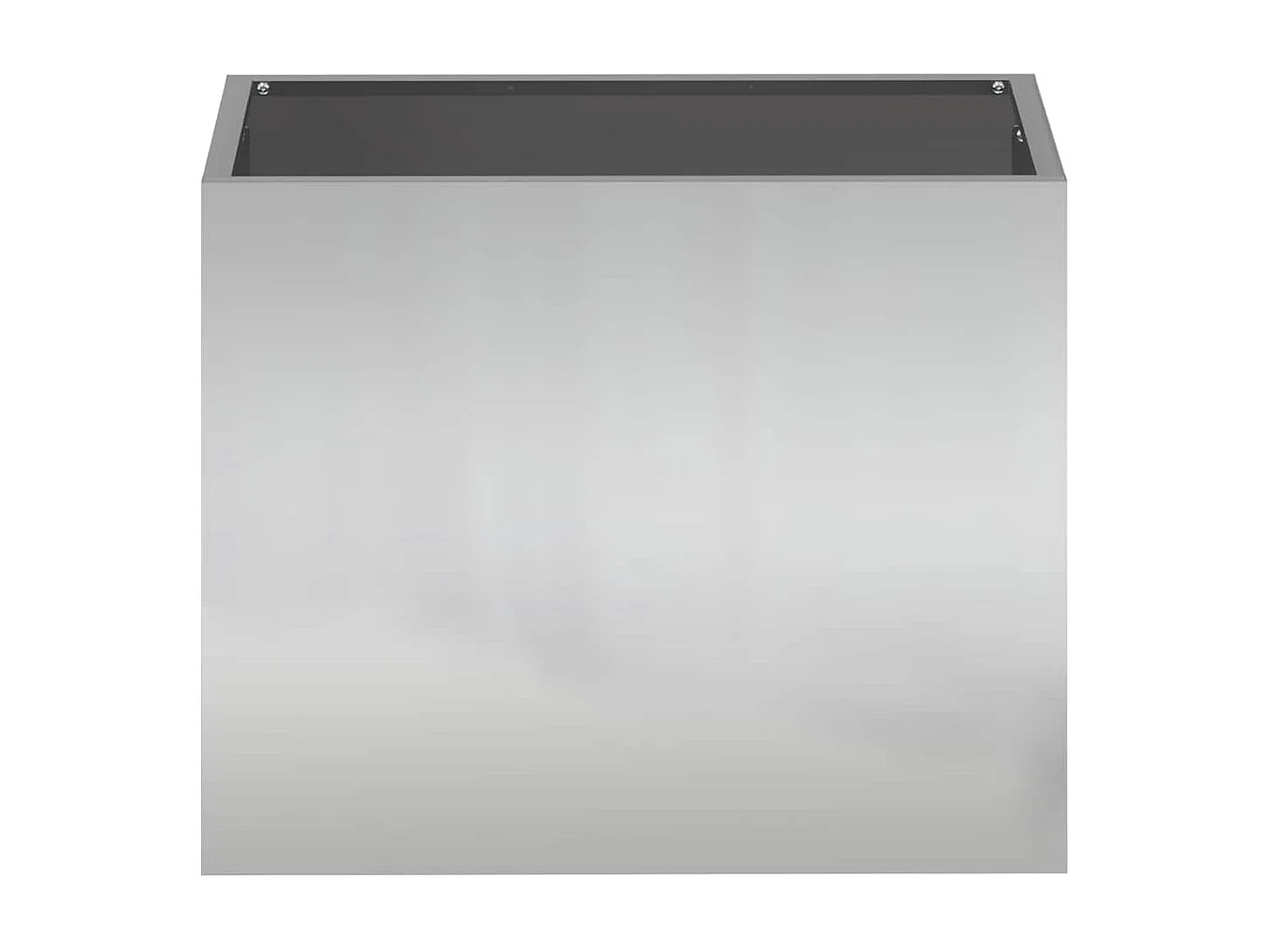 Cache-pot de jardin | Jardinière Argent 50 x 32 x 40 cm Acier galvanisé