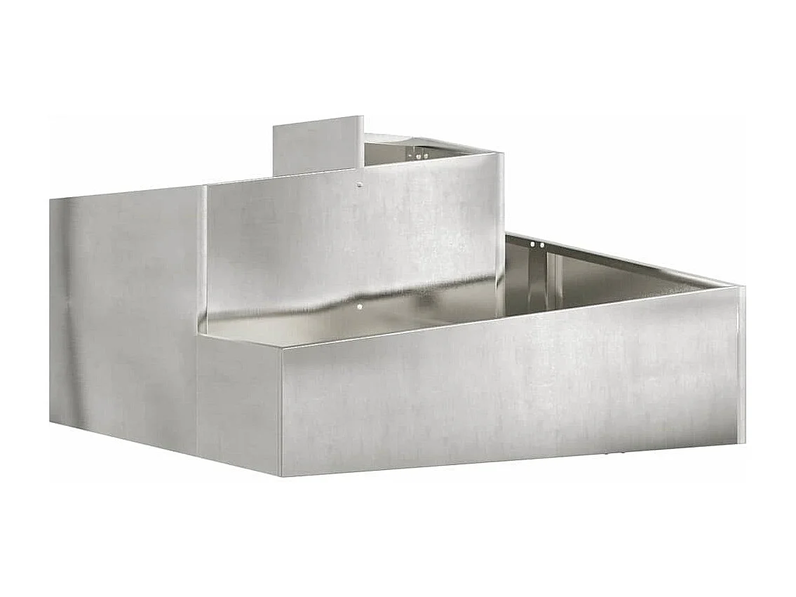 Cache-pot de jardin | Jardinière Argent 80 x 80 x 50 cm Acier inoxydable