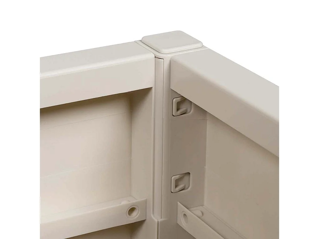 Maceta para Jardín | Jardinera | Macetero Blanco 36 x 36 x 35 cm Polipropileno