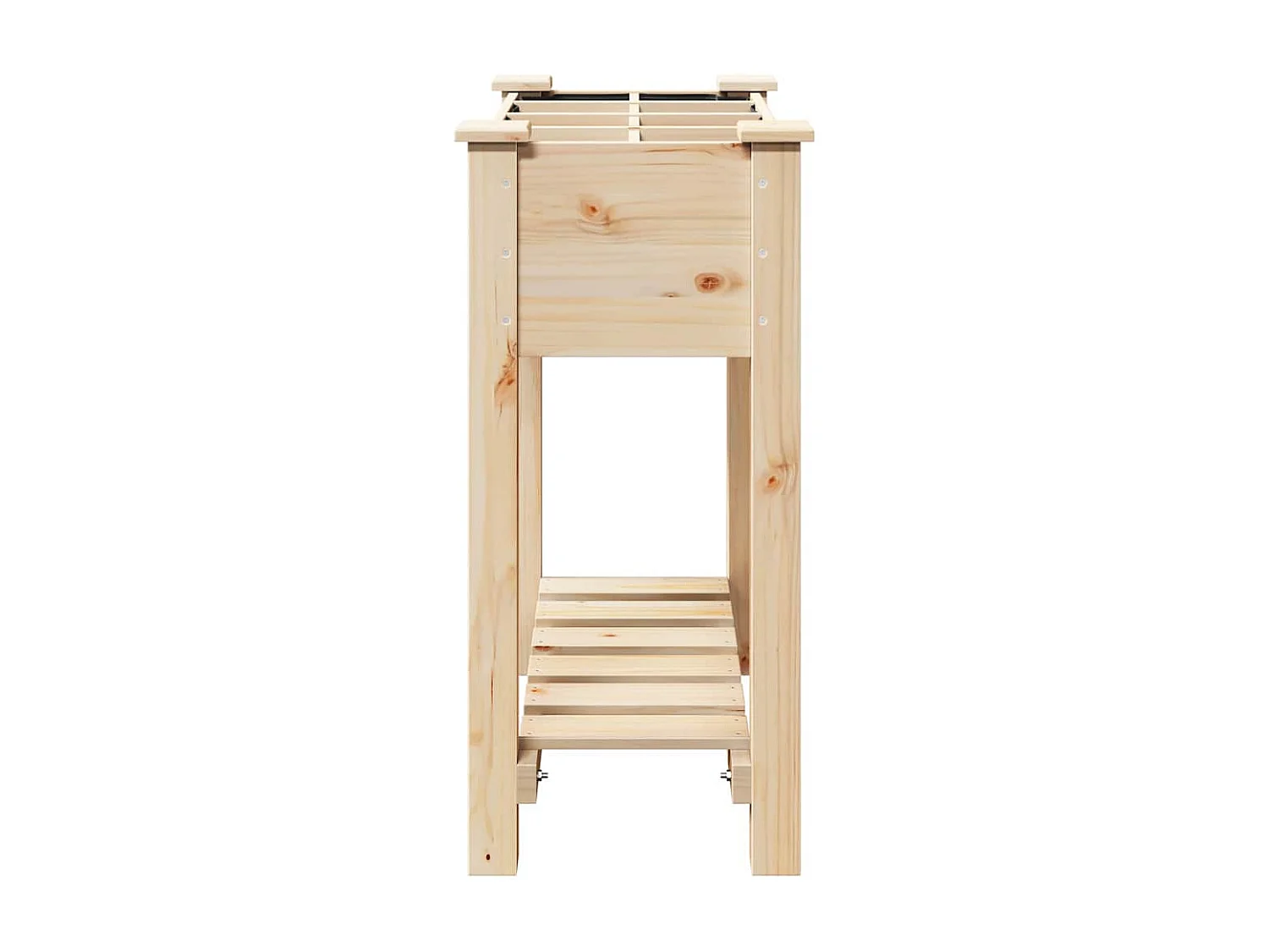 Cache-pot de jardin | Jardinière avec étagère Beige 71 x 37 x 76.5 cm