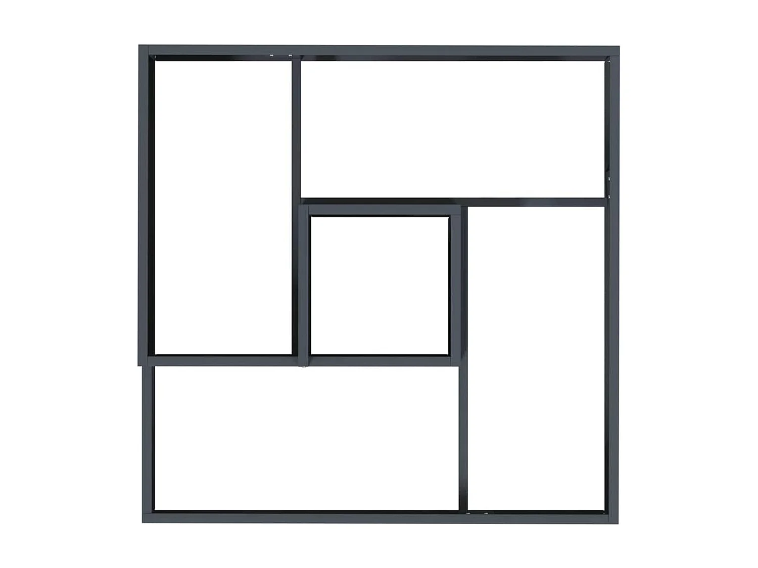 Cache-pot de jardin | Jardinière Anthracite 60 x 60 x 50 cm Acier