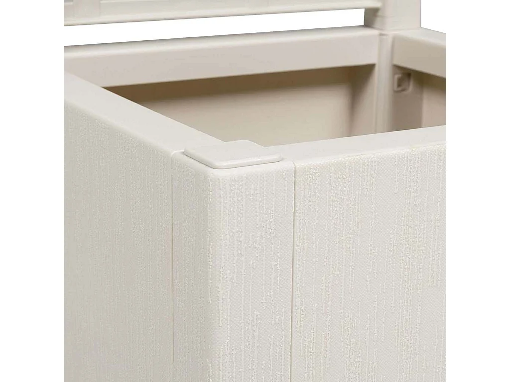 Maceta para Jardín | Jardinera | Macetero Blanco 36 x 36 x 140 cm Polipropileno