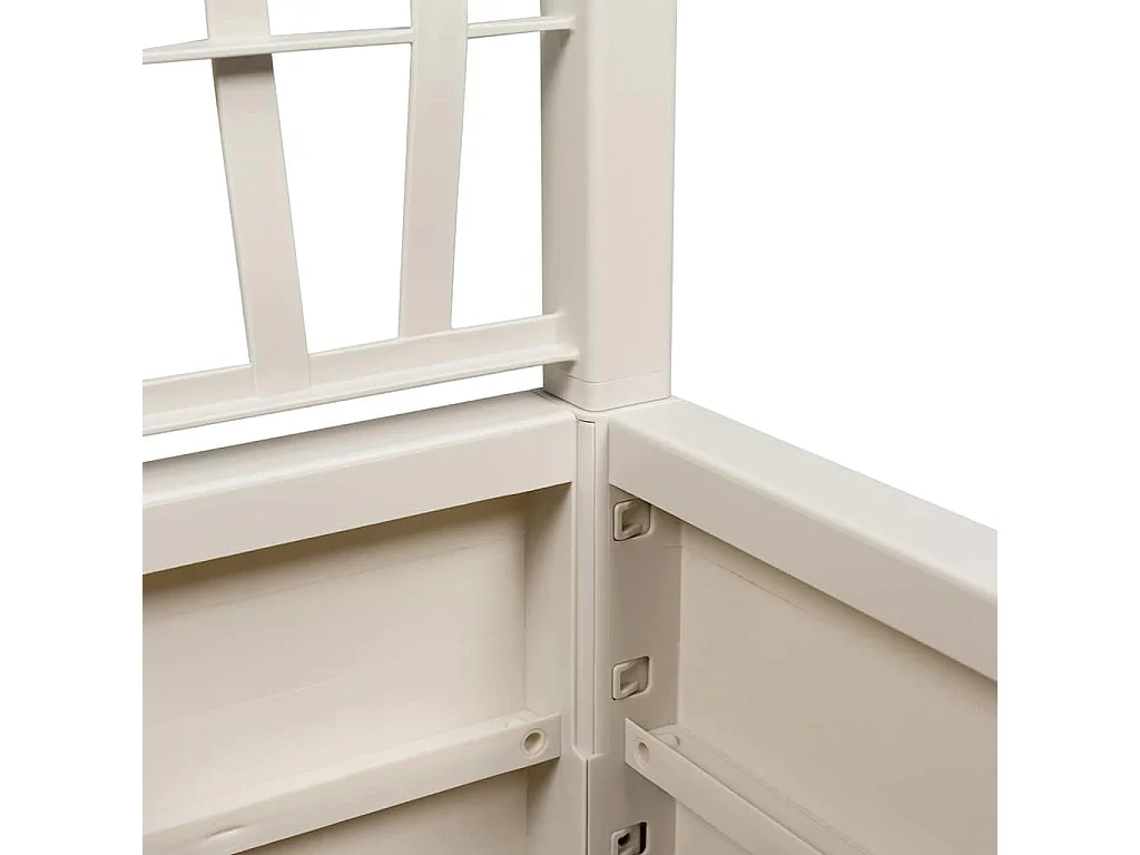 Maceta para Jardín | Jardinera | Macetero Blanco 36 x 36 x 140 cm Polipropileno