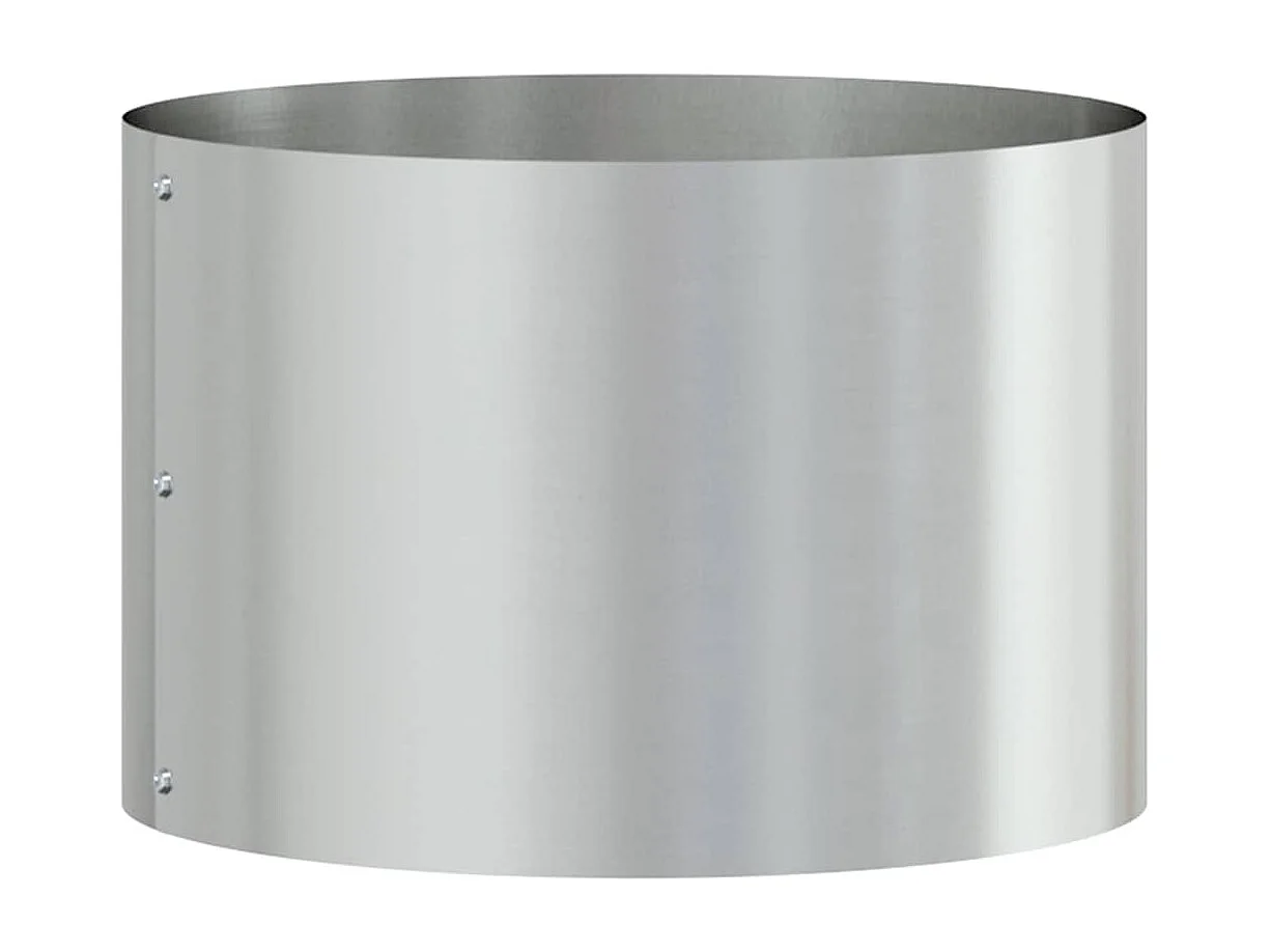 Cache-pot de jardin | Jardinière Argent 30 x 30 x 20 cm Acier galvanisé