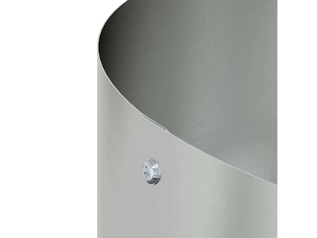 Cache-pot de jardin | Jardinière Argent 30 x 30 x 20 cm Acier galvanisé