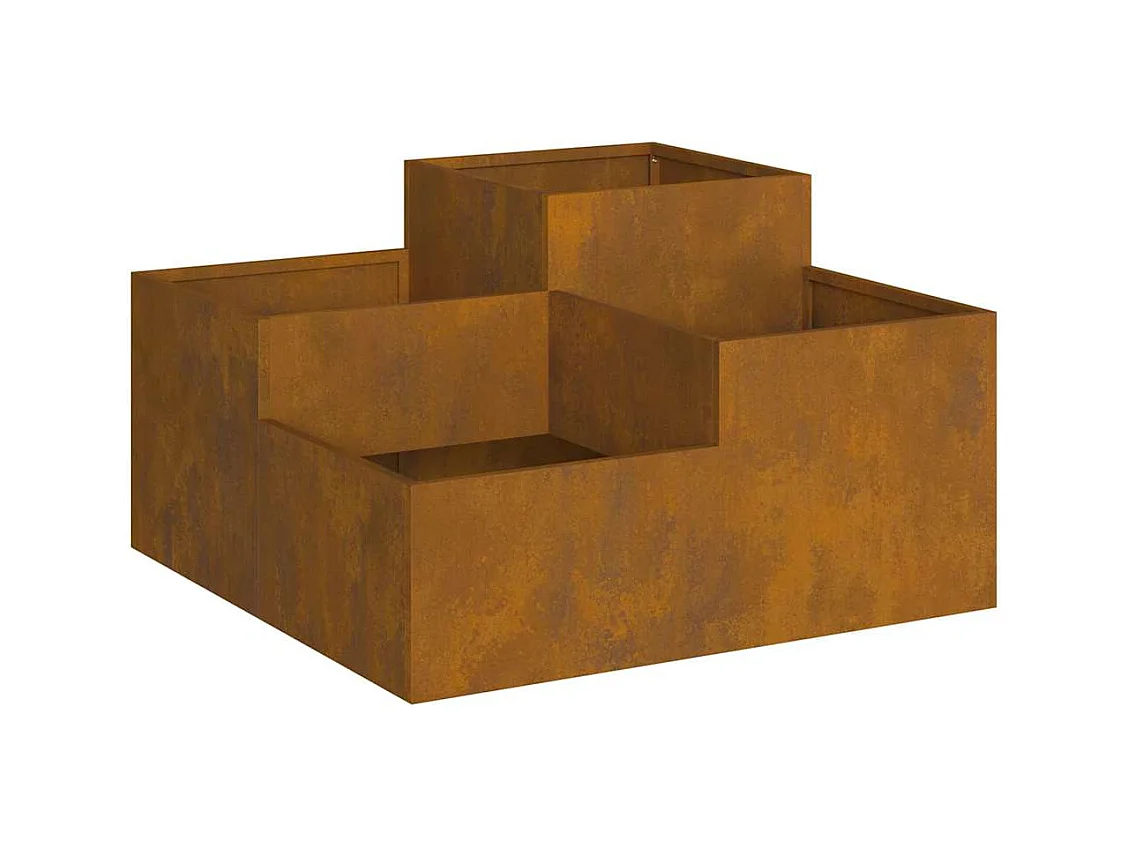 Cache-pot de jardin | Jardinière Rouillé 80 x 80 x 48 cm