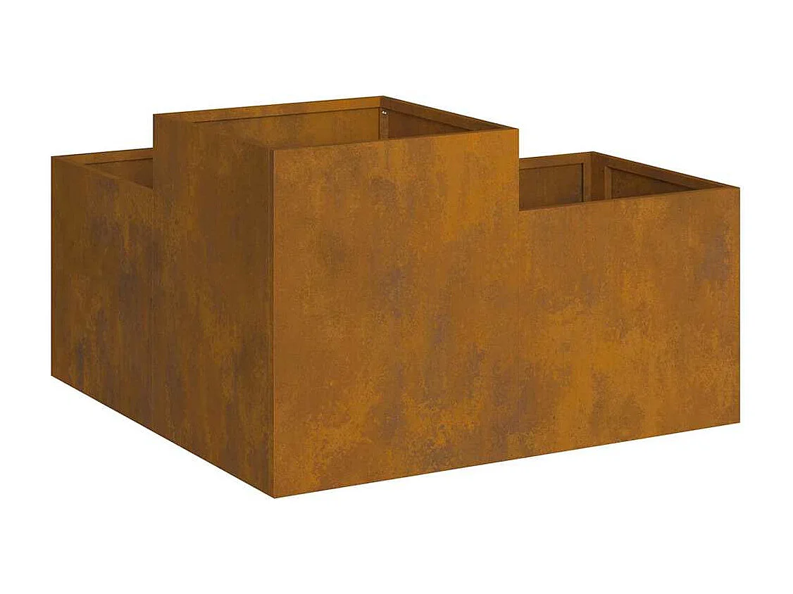 Cache-pot de jardin | Jardinière Rouillé 80 x 80 x 48 cm