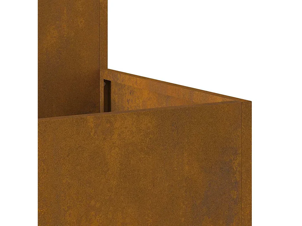 Cache-pot de jardin | Jardinière Rouillé 80 x 80 x 48 cm