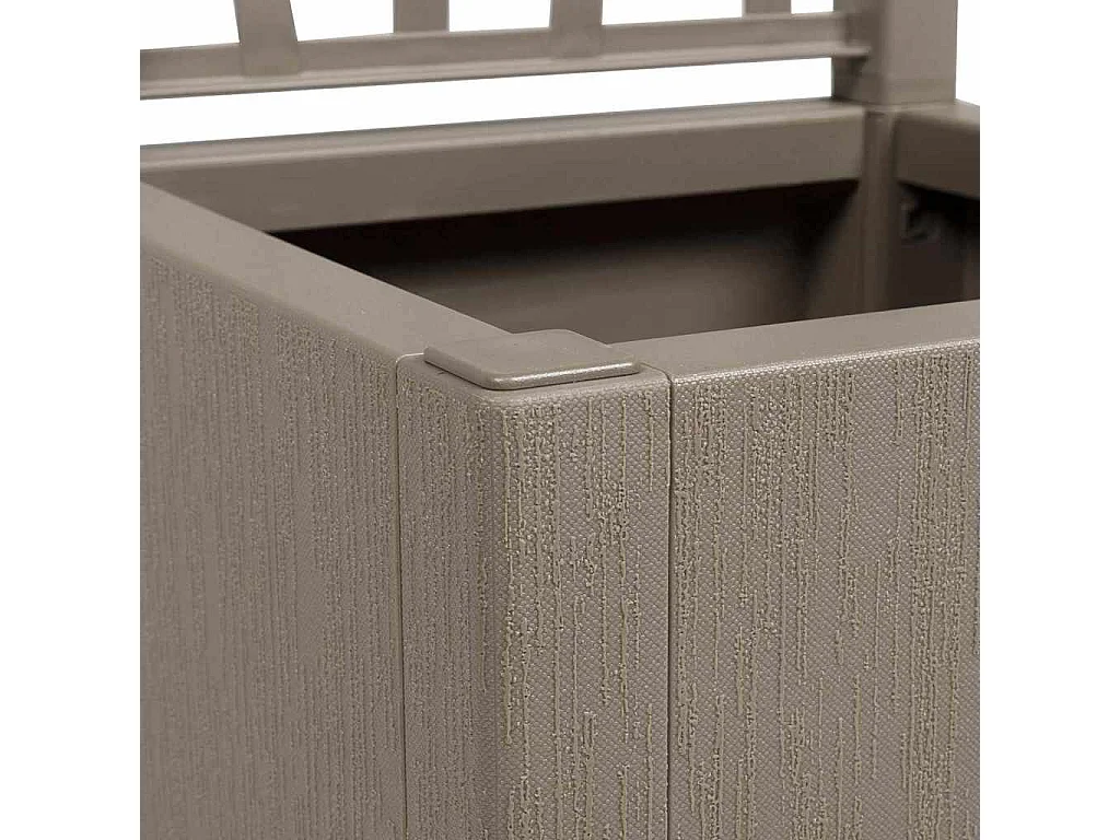 Cache-pot de jardin | Jardinière Gris 36 x 36 x 140 cm Polypropylène