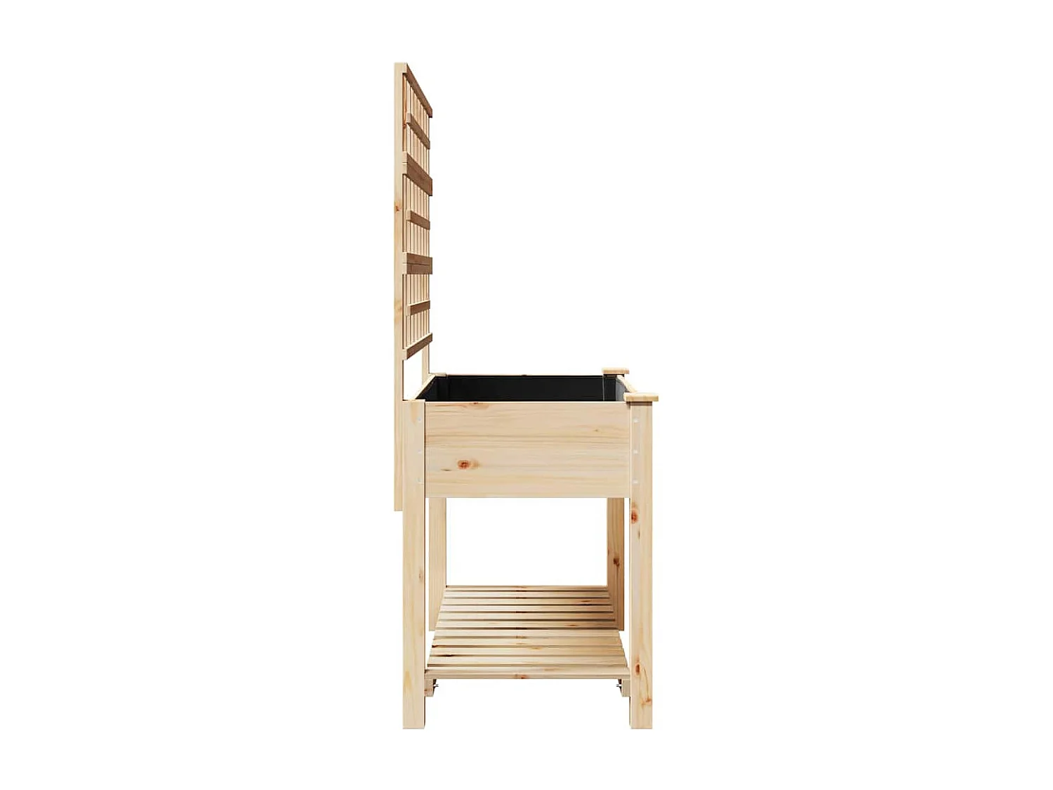 Cache-pot de jardin | Jardinière avec étagère Beige 115 x 60.5 x 153 cm