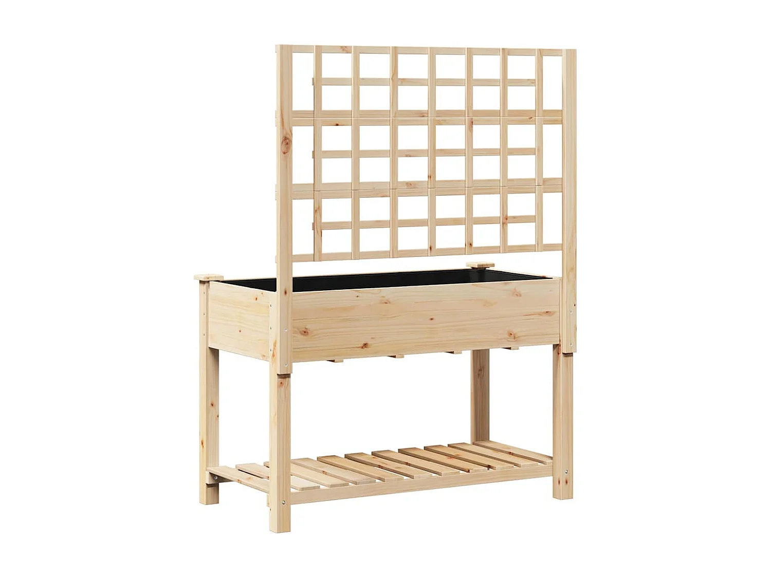 Cache-pot de jardin | Jardinière avec étagère Beige 115 x 60.5 x 153 cm