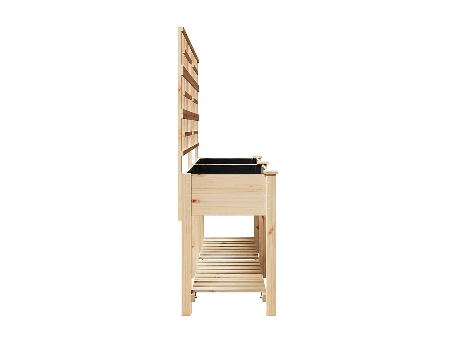 Cache-pot de jardin | Jardinière avec étagère Beige 203.5 x 54 x 152.5 cm