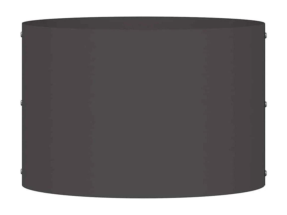 Maceta para Jardín | Jardinera | Macetero Negro 30 x 30 x 20 cm Acero