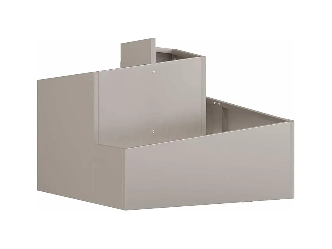 Maceta para Jardín | Jardinera | Macetero Marrón 60 x 60 x 50 cm Acero oxidado