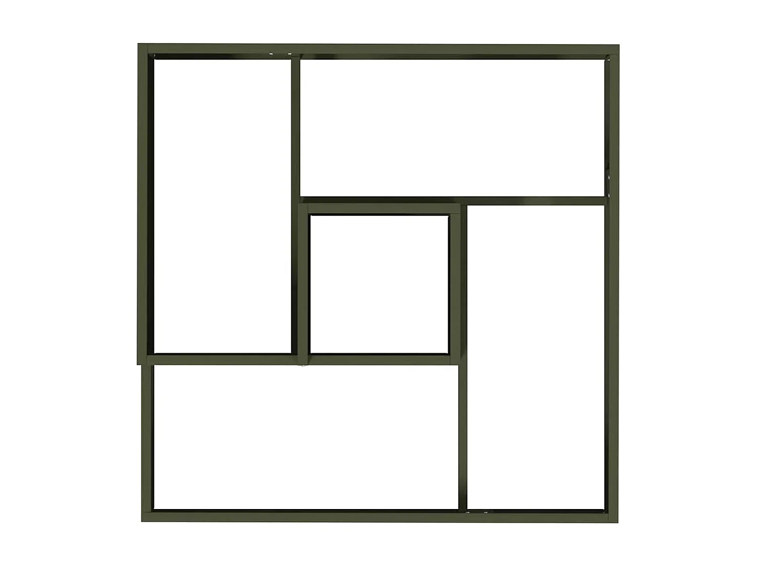 Cache-pot de jardin | Jardinière Vert olive 60 x 60 x 50 cm Acier