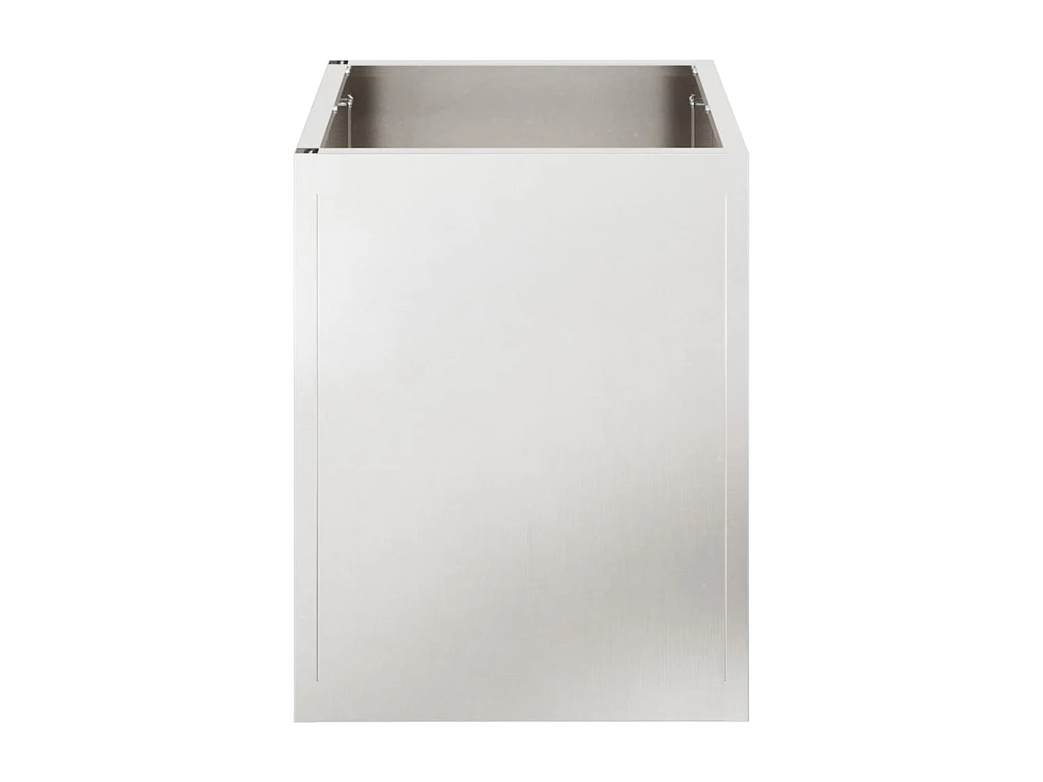 Cache-pot de jardin | Jardinière Argent Acier inoxydable