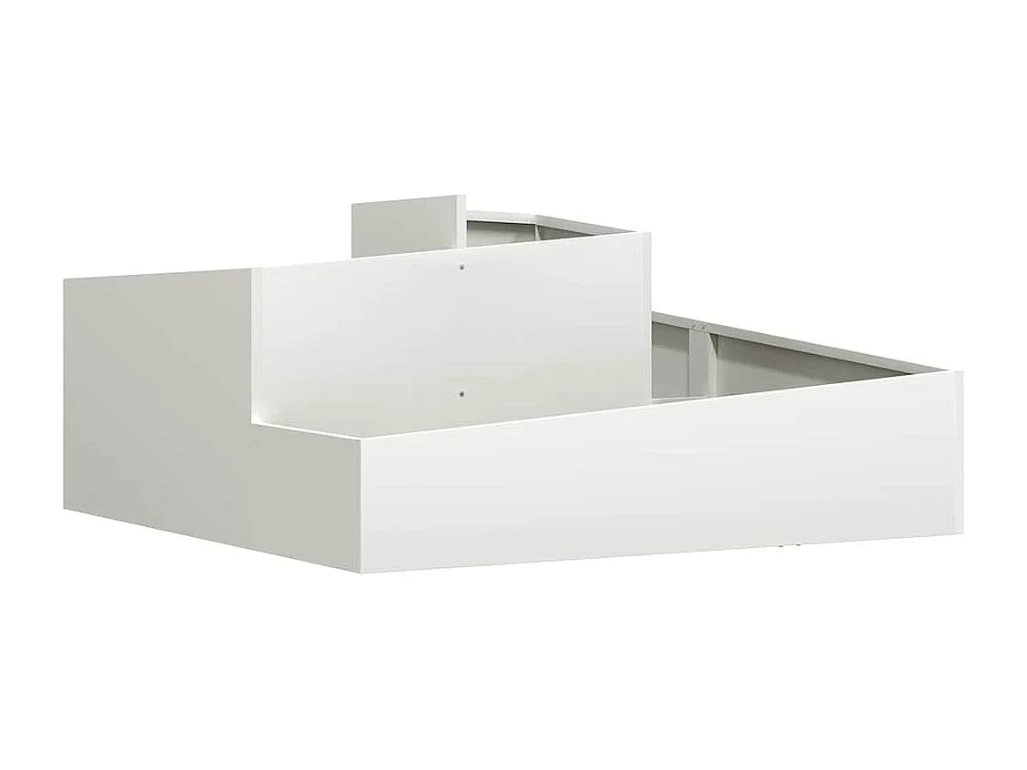 Maceta para Jardín | Jardinera | Macetero Blanco 100 x 100 x 50 cm Acero