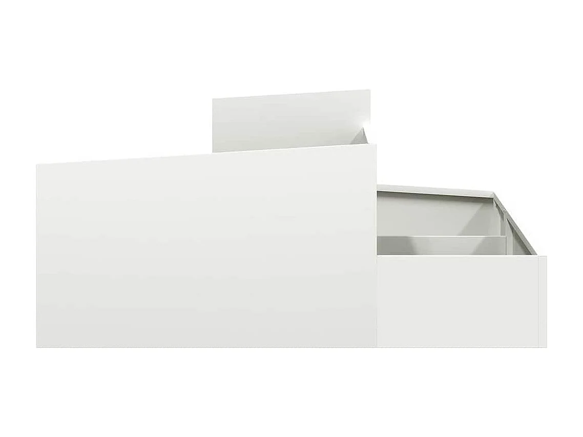 Maceta para Jardín | Jardinera | Macetero Blanco 100 x 100 x 50 cm Acero