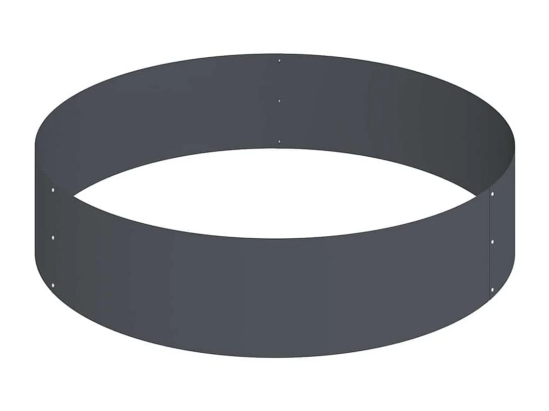 Maceta para Jardín | Jardinera | Macetero Antracita 90 x 90 x 20 cm Acero