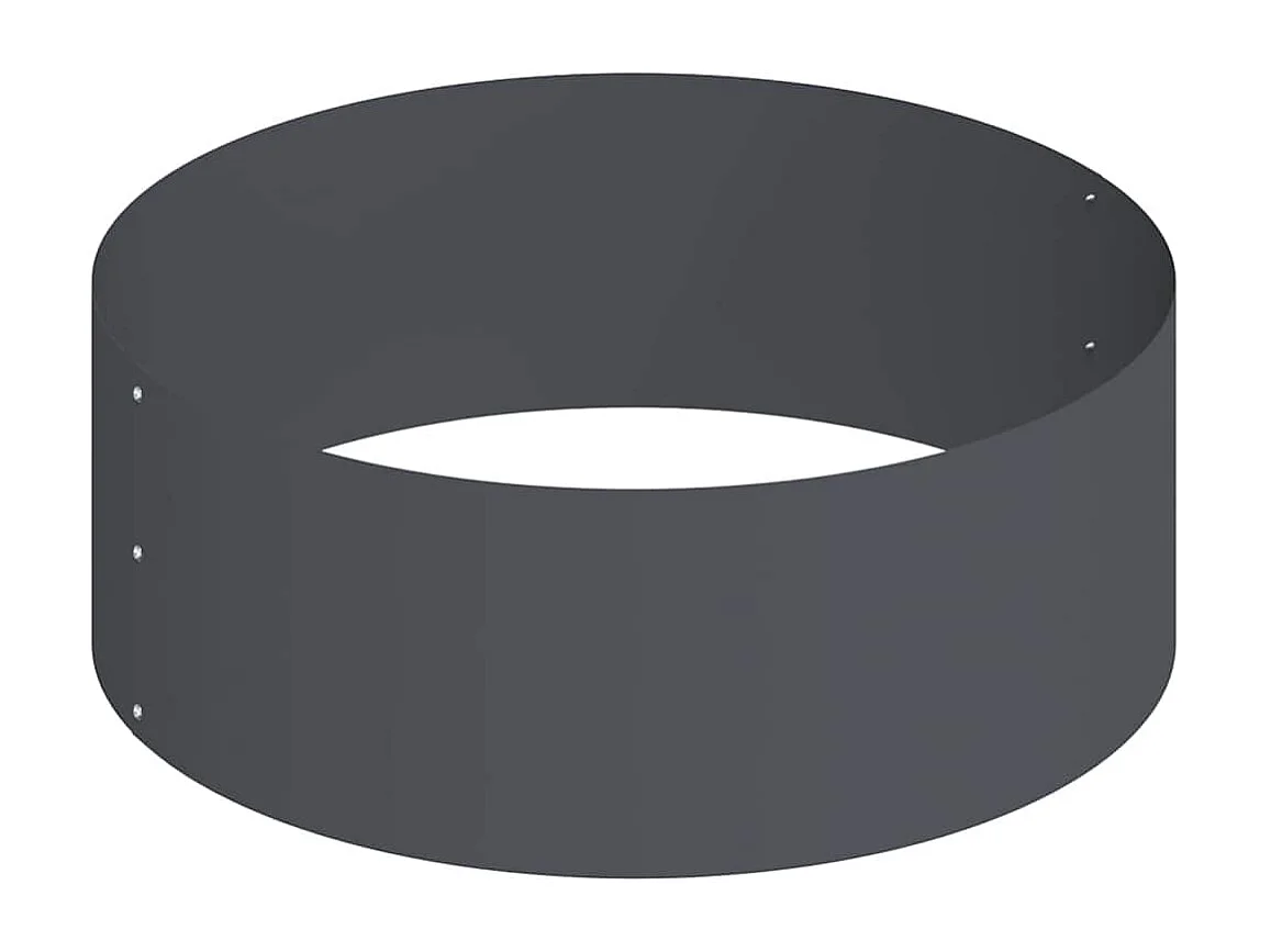 Maceta para Jardín | Jardinera | Macetero Antracita 90 x 90 x 20 cm Acero