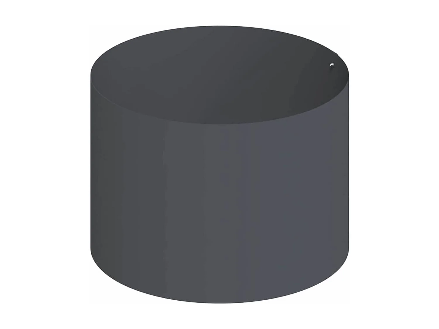 Maceta para Jardín | Jardinera | Macetero Antracita 90 x 90 x 20 cm Acero