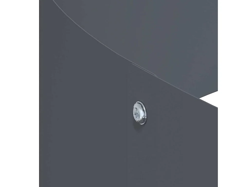 Maceta para Jardín | Jardinera | Macetero Antracita 90 x 90 x 20 cm Acero