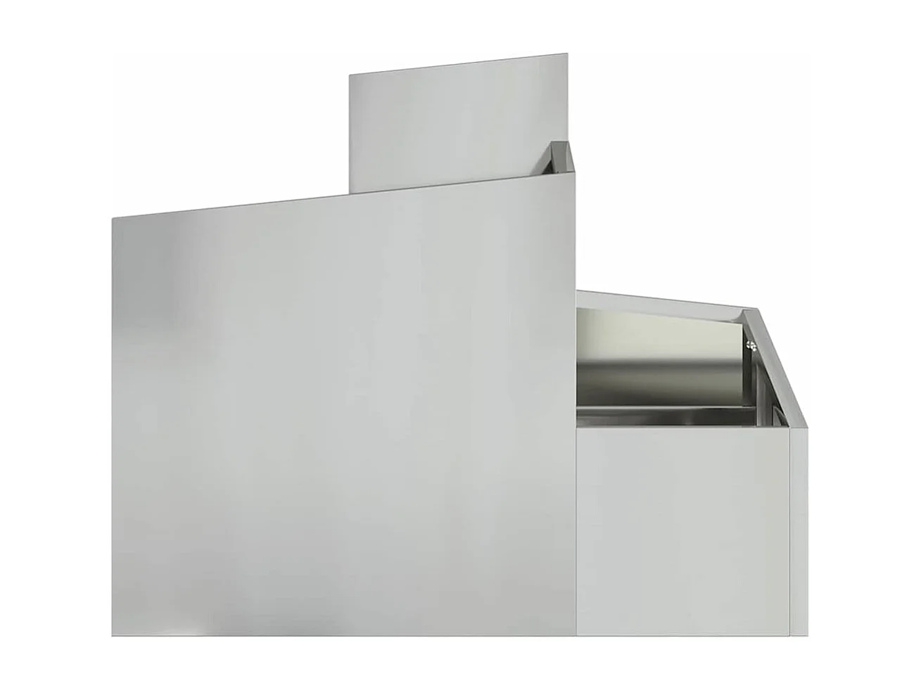 Cache-pot de jardin | Jardinière Argent 60 x 60 x 50 cm Acier galvanisé