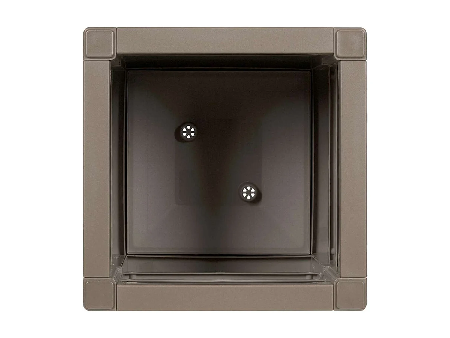 Cache-pot de jardin | Jardinière Gris 36 x 36 x 35 cm Polypropylène