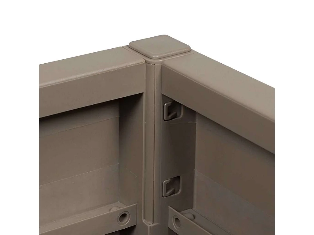 Cache-pot de jardin | Jardinière Gris 36 x 36 x 35 cm Polypropylène