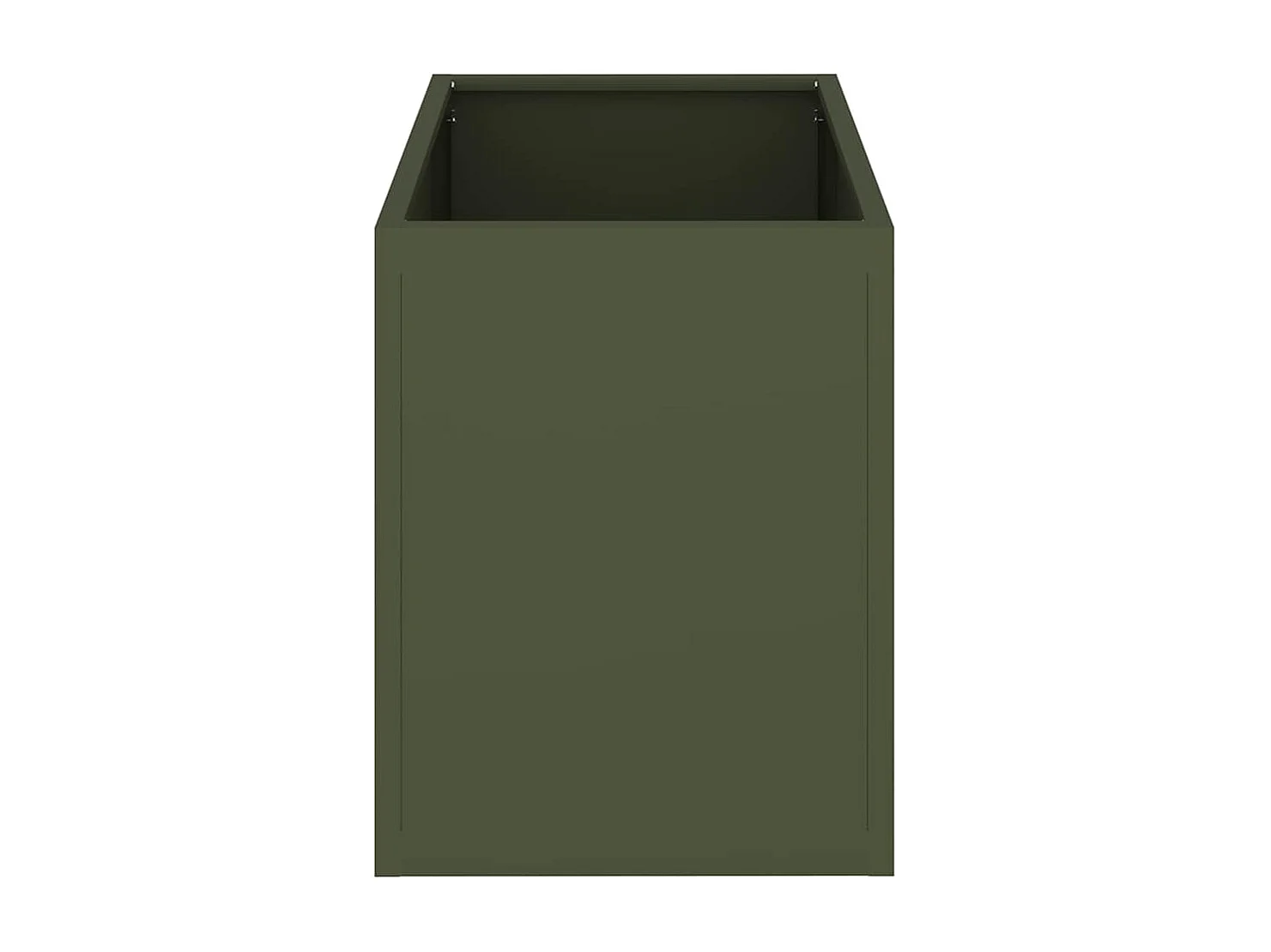 Cache-pot de jardin | Jardinière Vert olive 50 x 32 x 40 cm