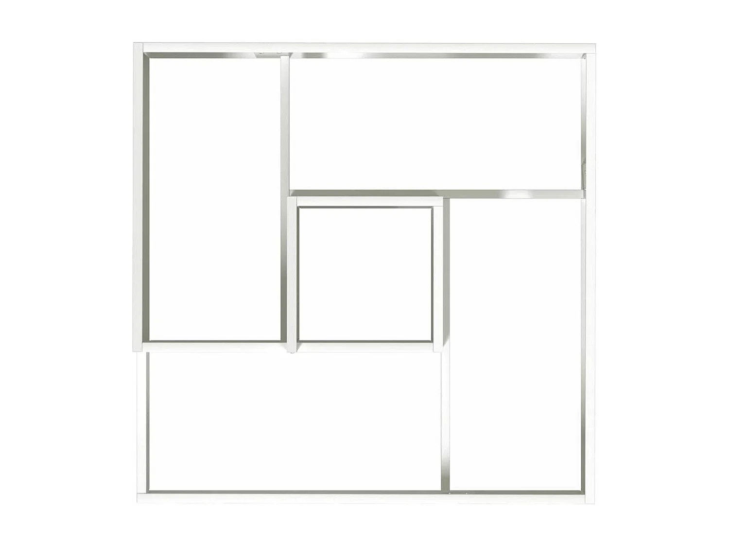 Maceta para Jardín | Jardinera | Macetero Blanco 60 x 60 x 50 cm Acero