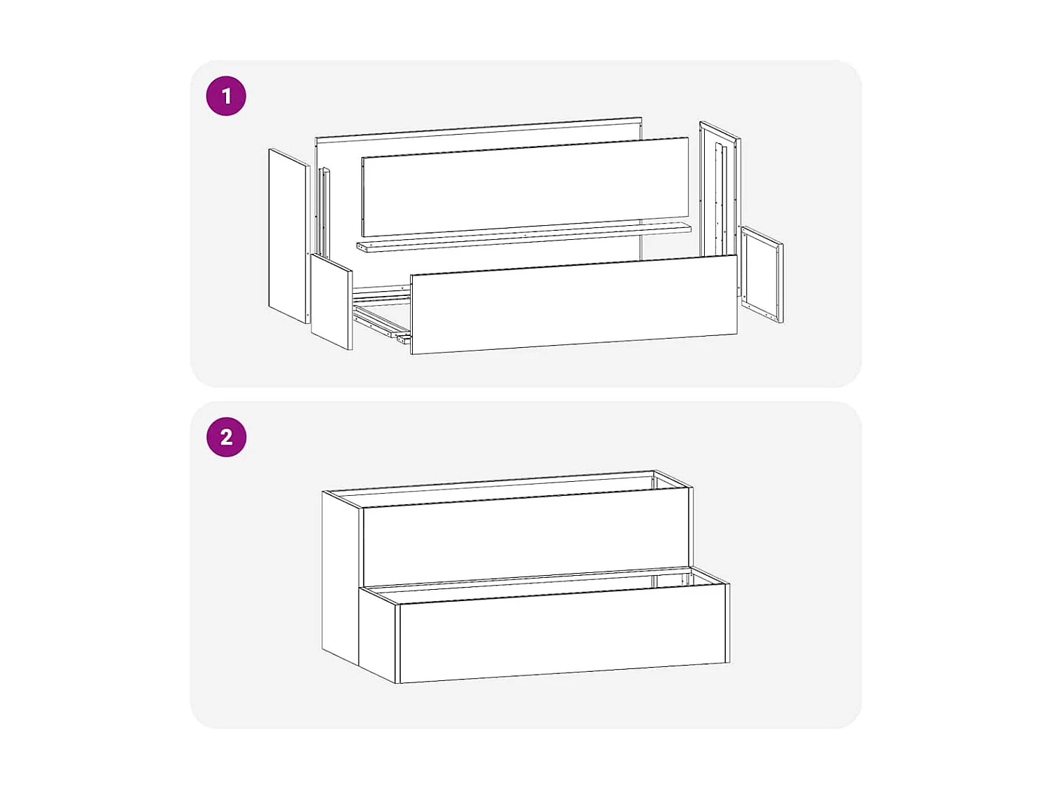 Cache-pot de jardin | Jardinière Argent 100 x 60 x 45 cm Acier galvanisé