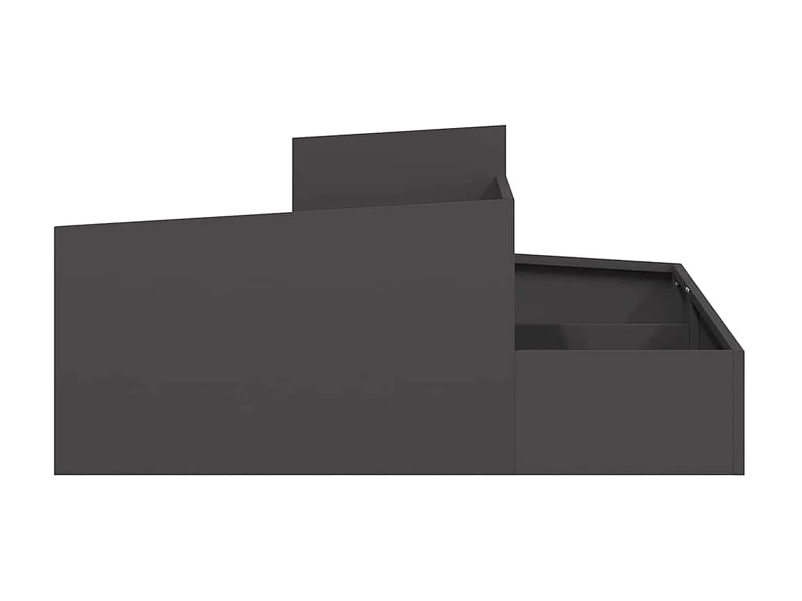 Cache-pot de jardin | Jardinière Noir 100 x 100 x 50 cm Acier