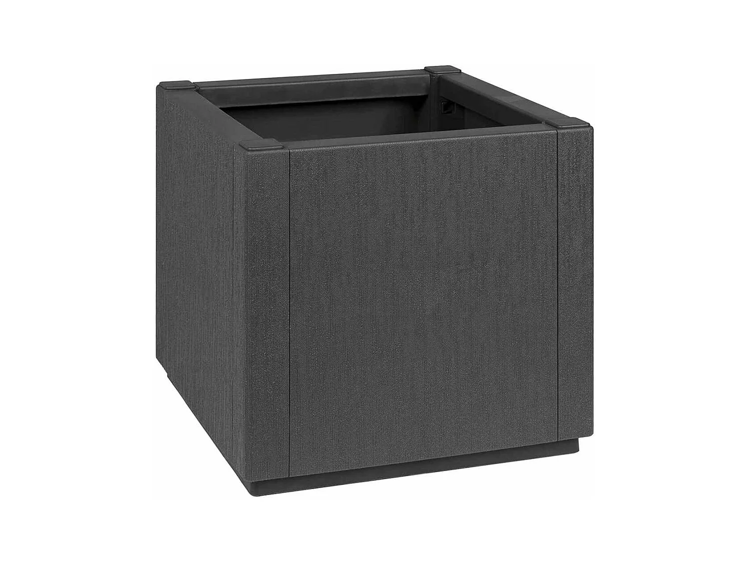 Maceta para Jardín | Jardinera | Macetero Antracita 36 x 36 x 35 cm Polipropileno