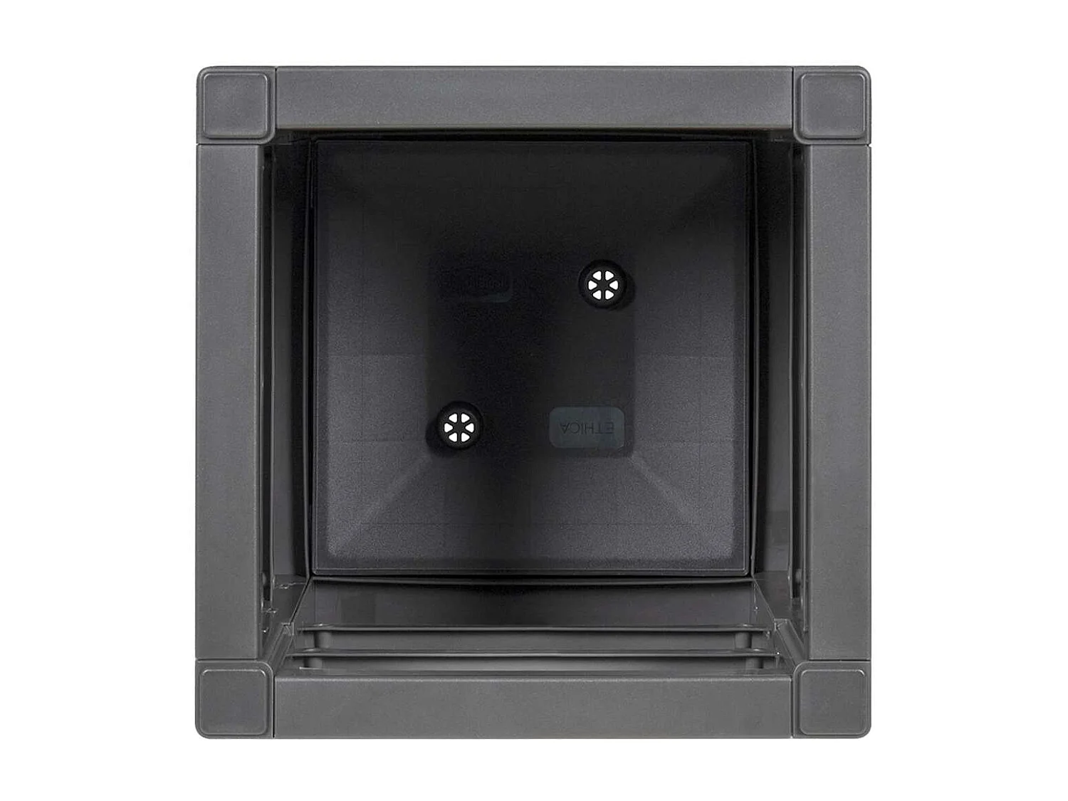 Cache-pot de jardin | Jardinière Anthracite 36 x 36 x 35 cm Polypropylène