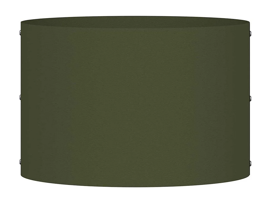 Cache-pot de jardin | Jardinière Vert olive 30 x 30 x 20 cm Acier