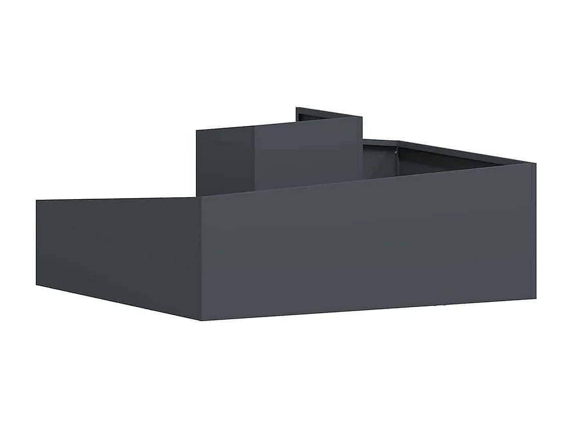 Cache-pot de jardin | Jardinière Anthracite 100 x 100 x 50 cm Acier