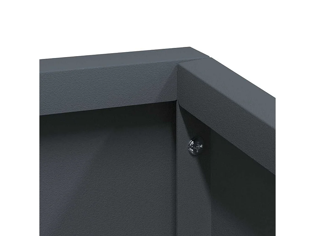 Cache-pot de jardin | Jardinière Anthracite 100 x 100 x 50 cm Acier