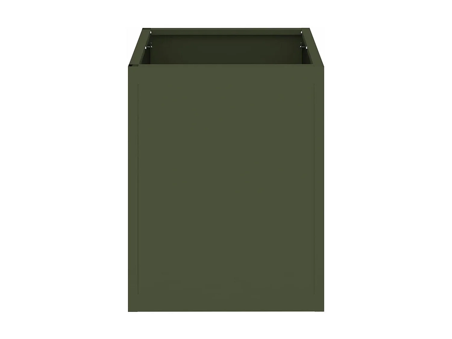 Cache-pot de jardin | Jardinière Vert olive 32 x 32 x 40 cm