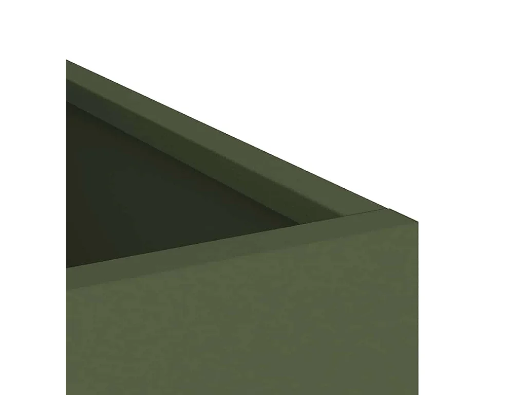 Cache-pot de jardin | Jardinière Vert olive 32 x 32 x 40 cm