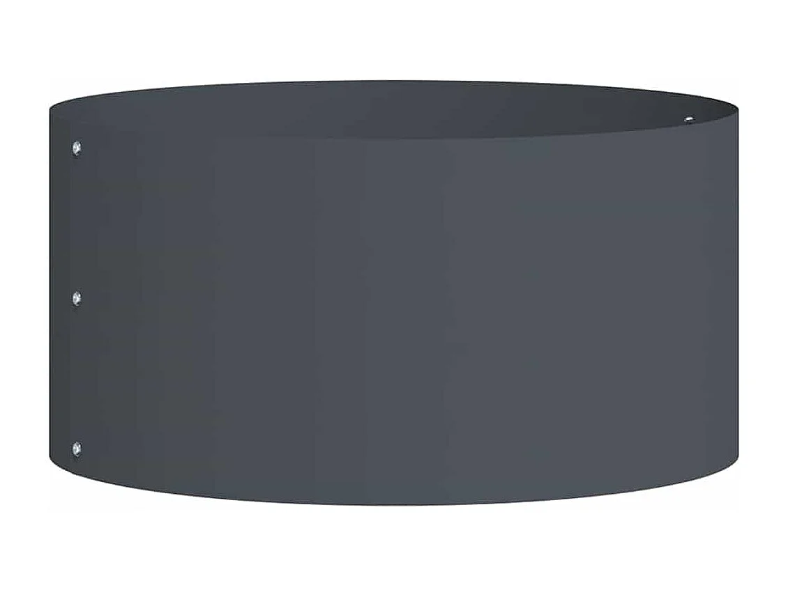 Maceta para Jardín | Jardinera | Macetero Antracita 40 x 40 x 20 cm Acero