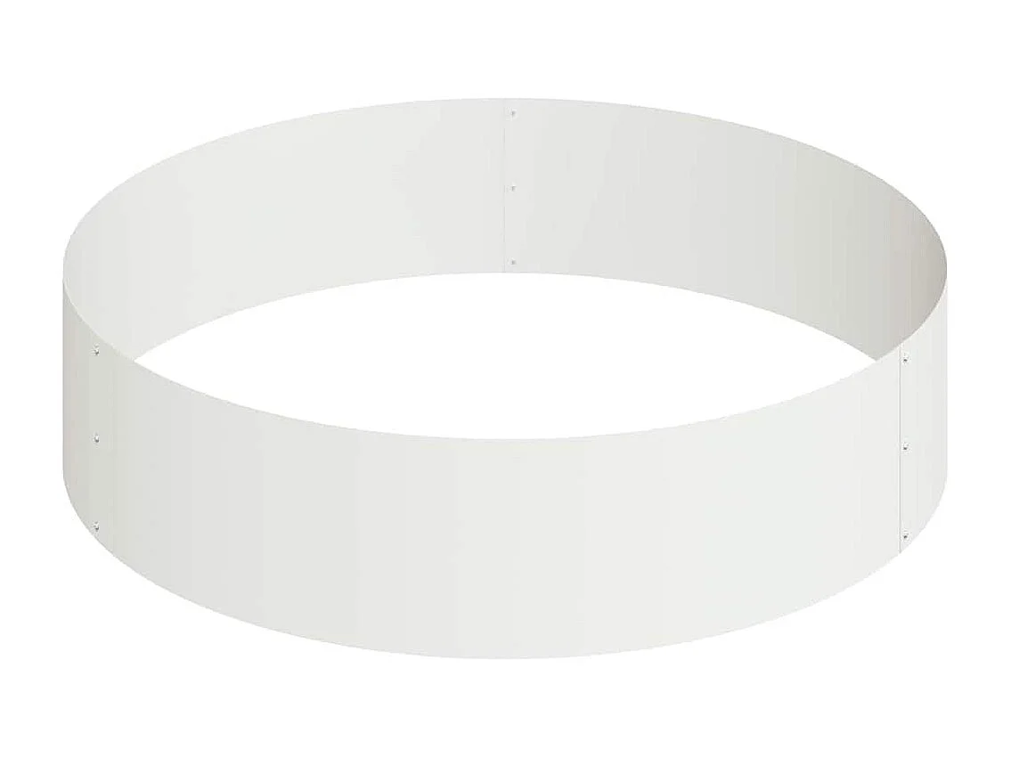 Maceta para Jardín | Jardinera | Macetero Blanco 90 x 90 x 20 cm Acero