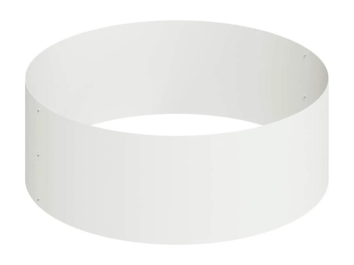 Maceta para Jardín | Jardinera | Macetero Blanco 90 x 90 x 20 cm Acero