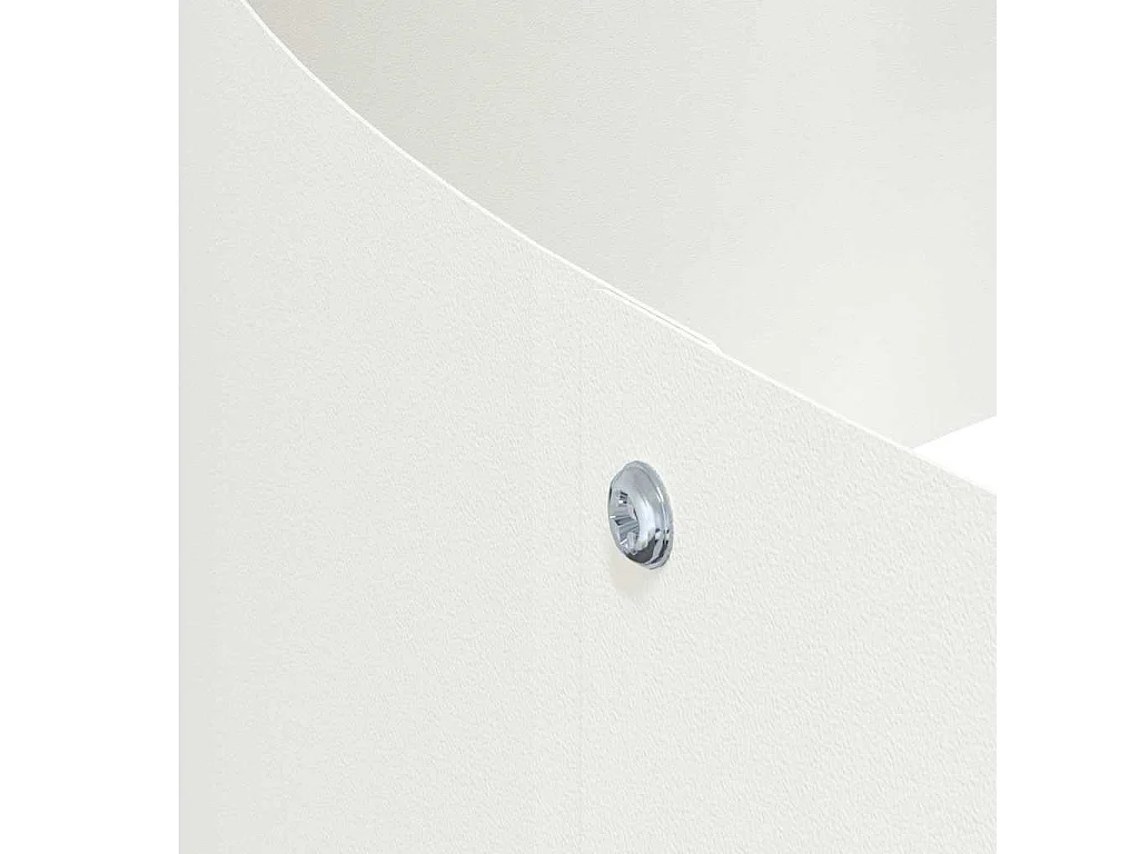 Maceta para Jardín | Jardinera | Macetero Blanco 90 x 90 x 20 cm Acero