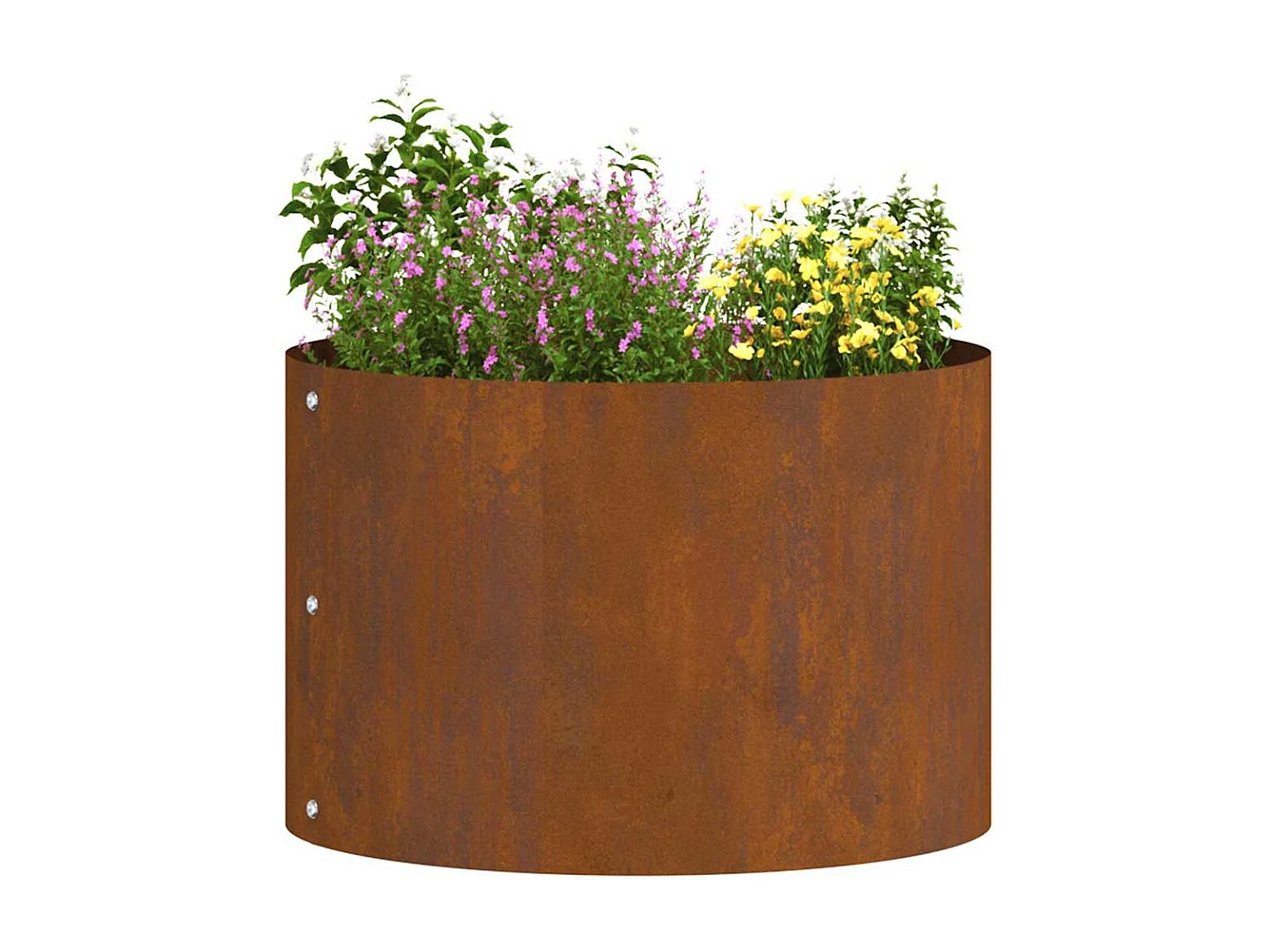 Maceta para Jardín | Jardinera | Macetero Marrón 30 x 30 x 20 cm Acero oxidado
