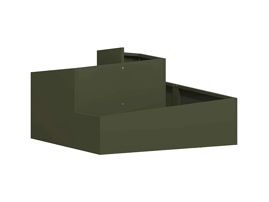 Maceta para Jardín | Jardinera | Macetero Verde oliva 80 x 80 x 50 cm