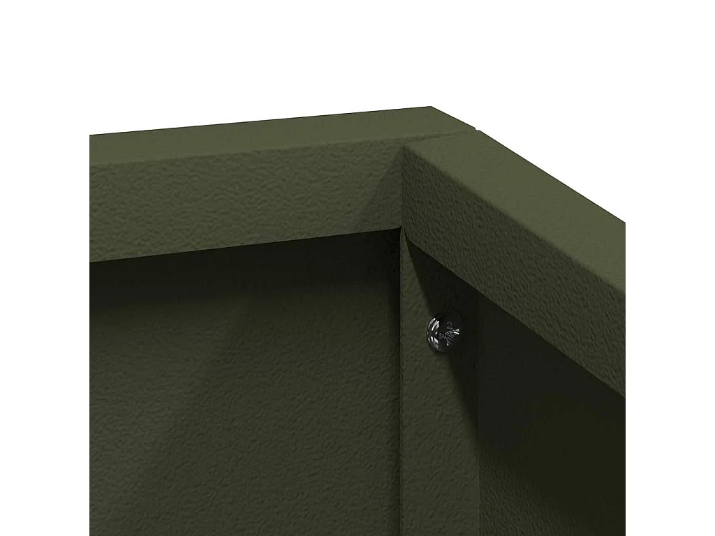 Maceta para Jardín | Jardinera | Macetero Verde oliva 80 x 80 x 50 cm